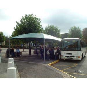 Abri bus en toile - Convient aux arrêts scolaires et aux lignes de bus