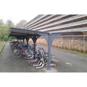 Abri cycles sur mesure - Dimensions (L x l x H) : 3 x 2 x 2 m