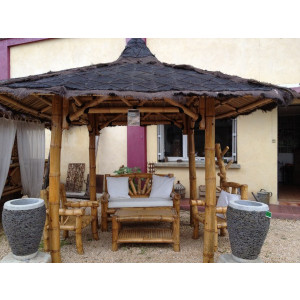 Abri de jardin à toiture étanche - 2 m x 2 m -2,5 m x 2,5 m -3 m x 3 m (extérieur piliers)