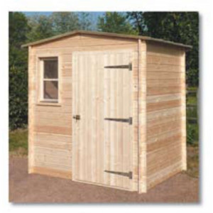 Abri de jardin en bois 3.36 m2 - Dimensions (L x l x H) : 2.10 x 1.60 x 2.25 m