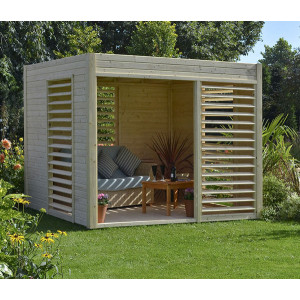 Abri de jardin design - Superficie : 2.64 m x 2.56 m : 6.55 m2