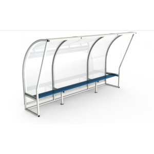 Abri de touche profil aluminium - Aluminium - Hauteur : 2 m - Coloris : blanc