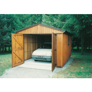 Abri de voiture en bois Hauteur 2.70 m - Hauteur totale : 2.70 m