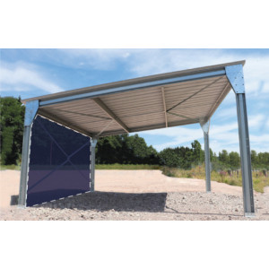 https://www.techni-contact.site/ressources/images/produits/merchandising/abri-de-voiture-monopente-en-kit-5-4x5x3m-bardage-1-long-pan-bas-13113757-1.jpg - Abri monopente à structure acier 100% galvanisée.