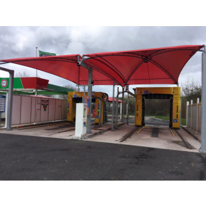 Abri station carwash - Modulaire - Sur mesure