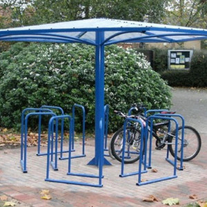 Abri vélo parasol - 24 Vélos/12 racks