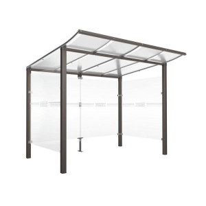 https://www.techni-contact.site/ressources/images/produits/merchandising/abri-velos-eligible-alveole-65149635-1.jpg - Dimensions (L x P x H) : 2500/500 x 2000 x 2250 mm - Poteaux en tube acier 70 x 70 mm - A sceller