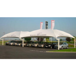 Abris pour concession automobiles - Personnalisables - Sur-mesure