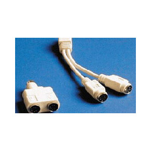 Adaptateur doubleur monobloc - Adaptateur doubleur MINI DIN 6 monobloc