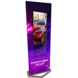 Affichage dynamique Led Kakemono indoor - Résolution : 576 x 256 px-512 x 256 px-758 x 256 px