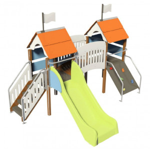 Aire de jeux pour enfant - Dimensions: L 350 x l 245 x H 200 cm