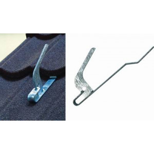 Ancrage toiture en acier - 3 Modèles : Plat - Cambré - Torsadé