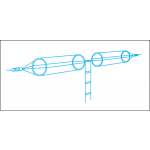 Antenne dipôle cage - Puissance admissible : 10 kW