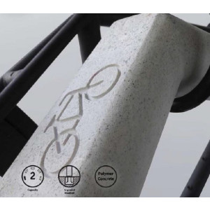 Appui vélo en béton - Fabriqué en béton polymère
