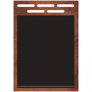 Ardoise murale ou portable - PS 2 mm - Dimensions : 50x70 cm  - Neutre 