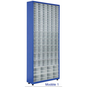 Armoire à tiroirs plastique avec plusieurs sets - Largeur : 400 – 1100mm / Hauteur : 1280 – 1870mm