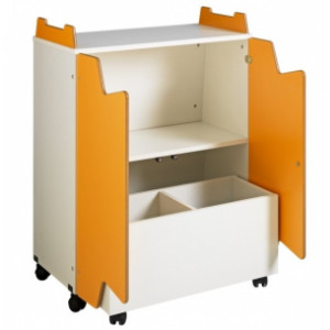 Armoire bi-face pour crèche - Façade double de présentation