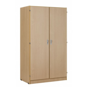 Armoire chambre à 2 portes - 2 portes (1 porte penderie et 1 porte lingère) - mélaminé - Dimensions (LxHxP) 1000 x 1800 x 590 cm