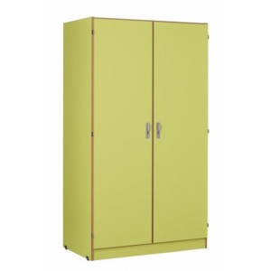 Armoire chambre demi penderie demi lingère - 2 portes (1/2 penderie et 1/2 lingère par porte) -mélaminé 