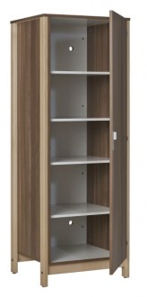 Armoire chambre tout lingère - 1 ou 2 portes (Toute lingère) - Structure en hêtre - Dimensions (LxHxP) 660/1060 x 1800 x 575 mm