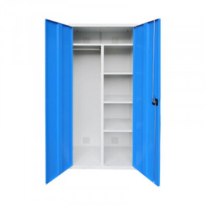 https://www.techni-contact.site/ressources/images/produits/merchandising/armoire-d-entretien-en-acier-aeration-portes-4-etageres-tringle-en-pvc-l-600-a-800-x-p-500-x-h-1800-mm-8-coloris-de-porte-23945544-1.jpg - 4 étagères - Tringle en pcv - L. 600 à 800 x P. 500 x H. 1800 mm - 8 coloris de porte