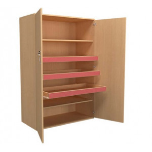 Armoire de rangement crèche - L:1160 mm; H:1752 mm; P:550 mm