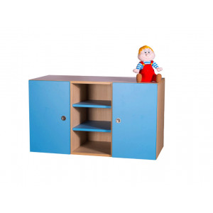 Armoire de rangement pour crèches - Une étagère réglable en hauteur