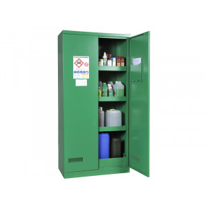 Armoire de stockage pour phytosanitaires - Armoire de stockage avec rétention (122 L) - Armoire haute 2 portes - Poids : 78 kg