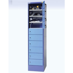 Armoire de recharge pour ordinateurs portables - 10 casiers - 1 prises/casier - Dimensions : (L x P x H) 415 x 500 x 1790 mm