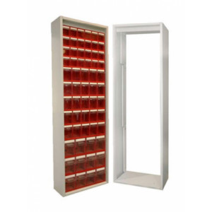 Armoire étroite pour bacs - Dimensions hors tout : 665x250x2000 mm