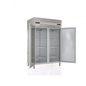 Armoire frigorifique avec isolation - Certifiée ISO 9001 et 14001 - Modèle : portes vitrées / pleines