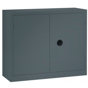 Armoire métallique portes pliantes / battantes - Portes pliantes ou battantes - 2 ou 5 tablettes