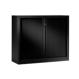Armoire monobloc portes à rideaux H 100 cm - Dimensions en cm : 100x80 - 100x100 - 100x120