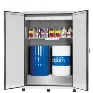 Armoire pour produits inflammables L 155 cm - Dimensions extérieures : 1555 x 1018 x 2224 mm