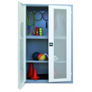 Armoire rangement multisport - Acier - Hauteur : 1,99 m - Largeur : 1,20 m 