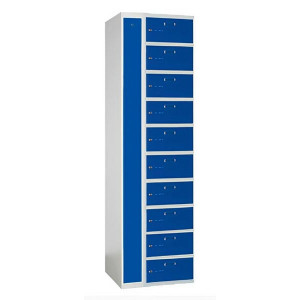 https://www.techni-contact.site/ressources/images/produits/merchandising/armoire-vestiaire-electrique-10-cases-par-colonne-28773379-1.jpg - 10 ou 20 portes - Largeur : 450 à 950 mm - Profondeur : 500 mm - Hauteur : 1800 mm