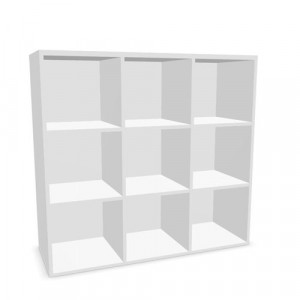 https://www.techni-contact.site/ressources/images/produits/merchandising/armoires-multicases-melamine-12793343-1.jpg - Nombre de cases : 9 - Matière : Mélamine