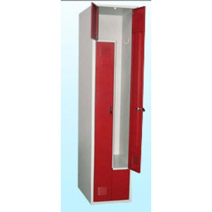 Armoires vestiaires en z - Double ventilation frontale haute et basse