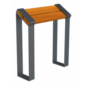 https://www.techni-contact.site/ressources/images/produits/merchandising/assis-debout-urbain-en-bois-71867191-1.jpg - Longueur : 700 ou 1400 mm - Bois exotique - Piètement en acier - À fixer sur sol