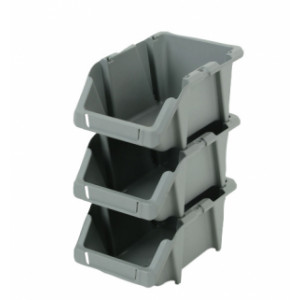 Bacs  à bec en plastique recyclé - Charge maxi : de 2 à 10 Kg - Dimensions  (L x l x H) ) : 165 x 103 x76 mm