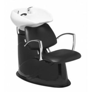 Bac à shampooing à cuvette céramique - Fauteuil disponible en 52 nuances au choix