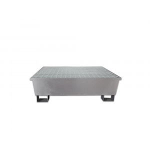 https://www.techni-contact.site/ressources/images/produits/merchandising/bac-de-retention-en-acier-pour-stockage-de-2-futs-84423324-1.jpg - Sécurisez le stockage de 2 fûts de 220 L sur un bac de rétention en acier galvanisé - Adapté pour les produits polluants ou inflammables