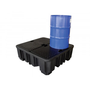 https://www.techni-contact.site/ressources/images/produits/merchandising/bac-de-retention-pour-4-futs-capacite-de-retention-485-l-29517181-1.jpg - Bac de rétention de 485 L pour la stockage de 4 fûts de 220 L - Résistance liquides corrosifs et chimiques
