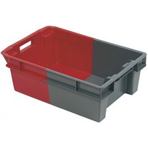 Bac gerbable alimentaire 600 x 400 mm - Capacité : 32 ou 50 L - Dim: L.600 x lg.400 x H.200 mm - Matière : Polyéthylène