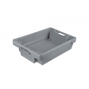 Bac gerbable emboîtable en plastique euronorm - Dimensions extérieures (L x l x H) ) : de 600 x 400 x  150 à  600 x 400 x 400 mm