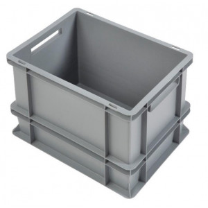 Bac plastique gerbable Norme Europe 30L - Dimensions (Lxlxh) : 400 x 300 x 325 mm