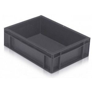 Bac plastique norme Europe 400x300mm - Capacité : 10 L - Dim: L.400 x lg.300 x H118 mm -Matière polypropylène