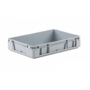 Bac plastique norme Europe 600 x 400 mm - Capacité : 21 L - Dim: L.596 x lg.396 x H.75 -Matière : polypropylène