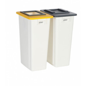 https://www.techni-contact.site/ressources/images/produits/merchandising/bac-poubelle-tri-selectif-2-bacs-80-l-19274589-1.jpg - Capacité : 2 x 80 L - Polypropylène - Blanc