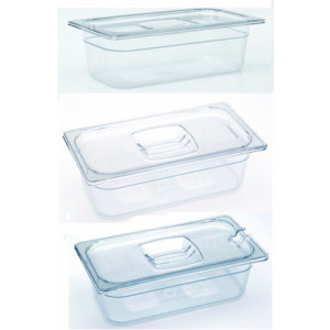 Bacs rubbermaid pour préparations froides - Capacité : de 0.6 à 25.7 L - GN 1/1 - Profondeur : 65 mm